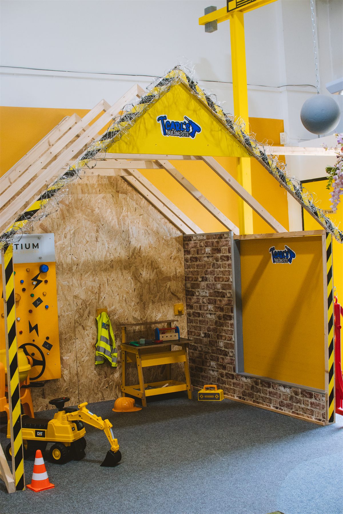 Children's role play zone inside Giggle Street Shrewsbury